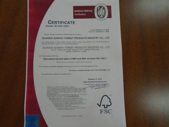 fsc certificate bureau veritas bv-coc-123917 scope