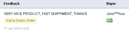 Gaga deals alibaba