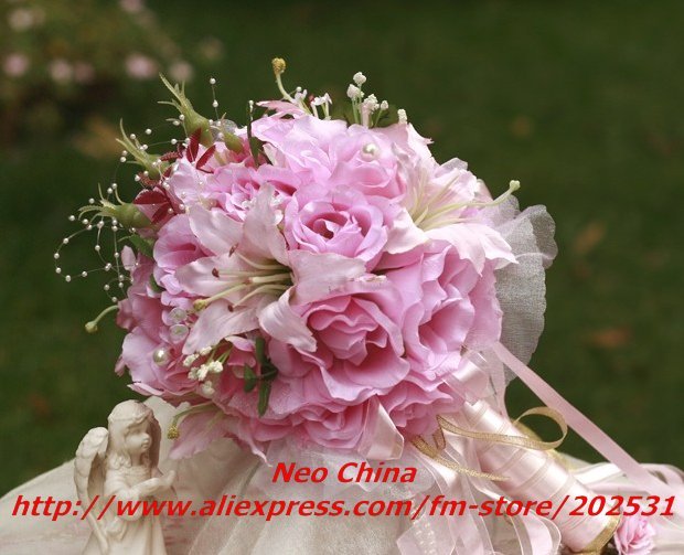 High simulation silk flowerwedding ballflowerswedding bouquetsbride hold