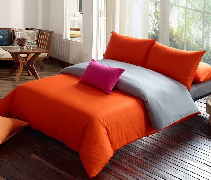 Orange And Gray Duvet Cover The Duvets Whole Solid Bedding Set Orange Gray Duvet Twin Queen