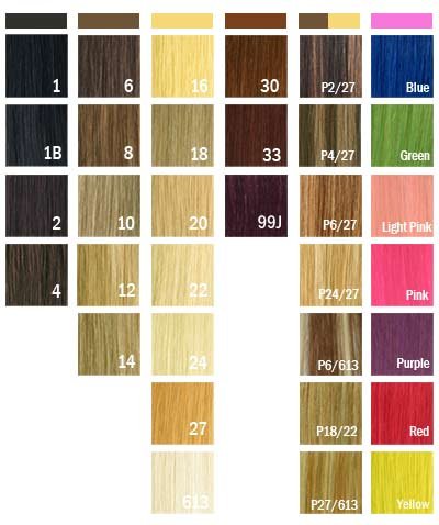golden blonde hair color chart. Human Hair color Chart