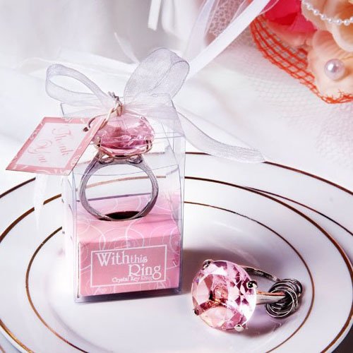 diamond ring keychain favors wholesale