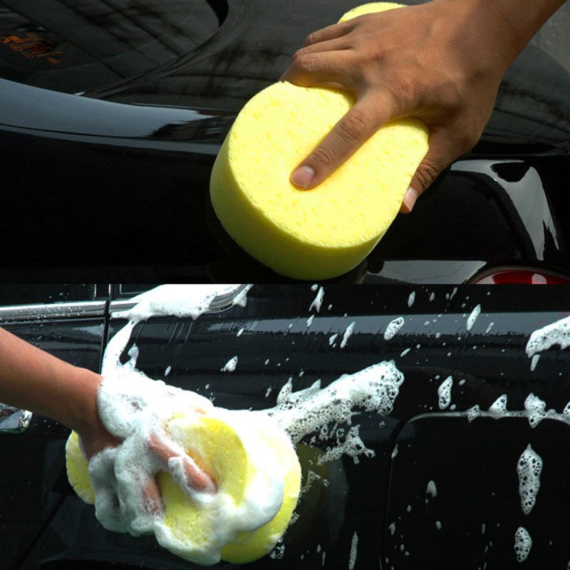 cartoon car washing. makeup Family washing car
