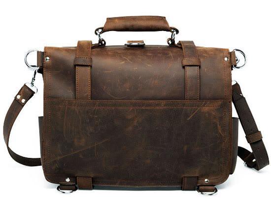 saddle leather computer bag