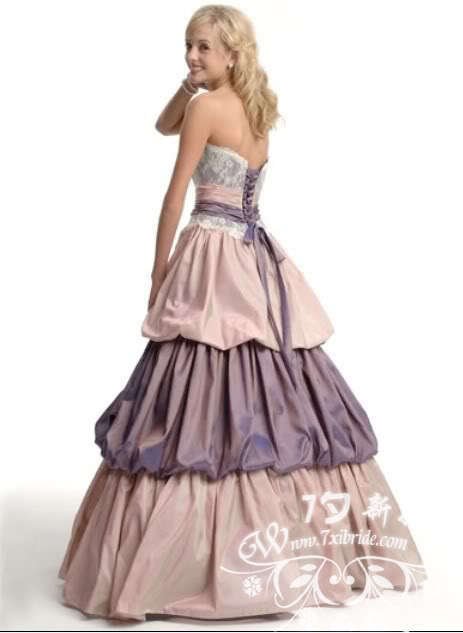 Large wholesale champagne and purple wedding dress size custom Exempt