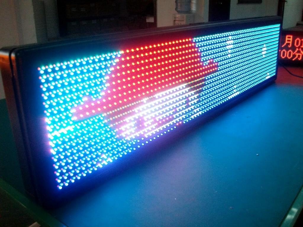 red led moving sign