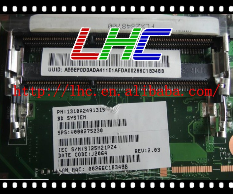 Hot sales For Toshiba C855 Motherboard C855-S5214 1310A2491315 intel ...