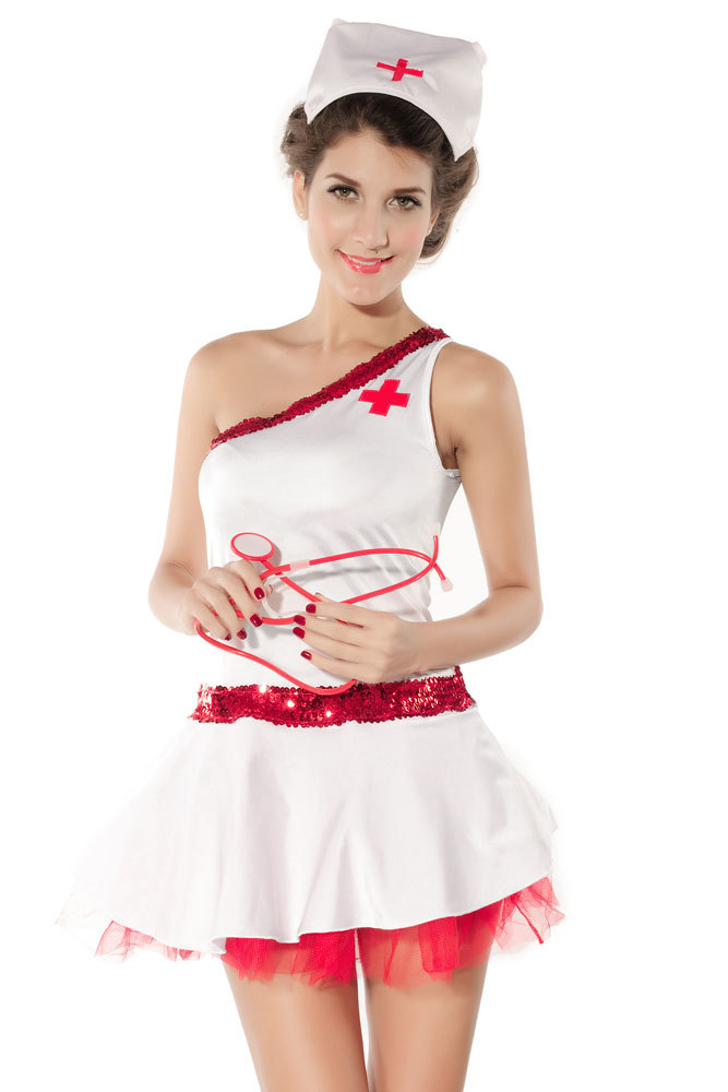Free shipping + Lowest price NEW Sexy Slut Nurse Costume LC8683. 