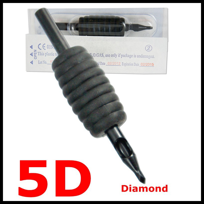 tattoo-Silicone-Black-Grips-Tube-Tip 5D
