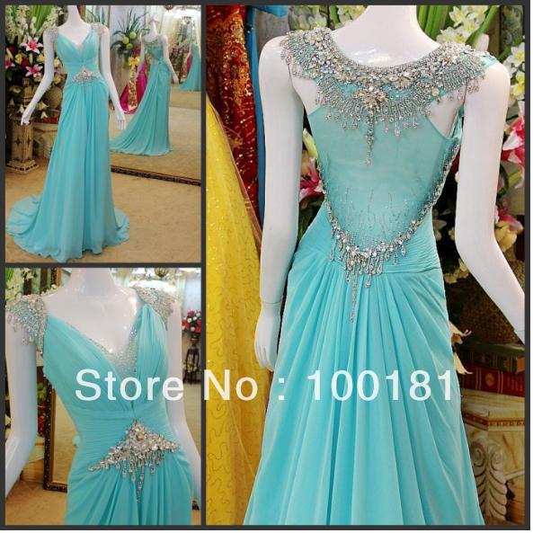 ... Long Chiffon Diamond Discount Evening Dresses China Prom Dresses E-027