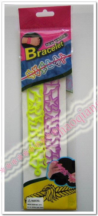 Bracelets or Bangles Type: tattoo. color: 6colors. Description. New product!Tatoo Bracelet(1set=2pcs). Tatoo Bracelet,6 colors,show as the pics,Hot selling!