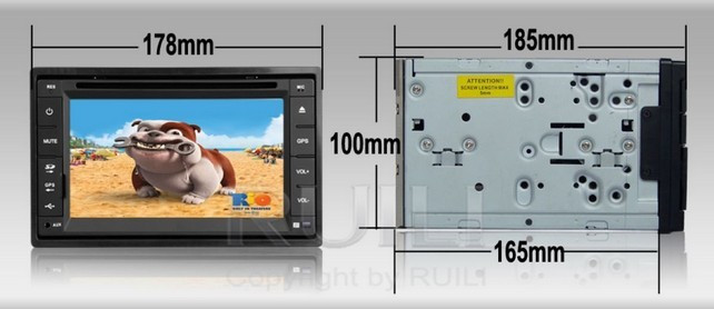 6.2 inch fixed universal car dvd size