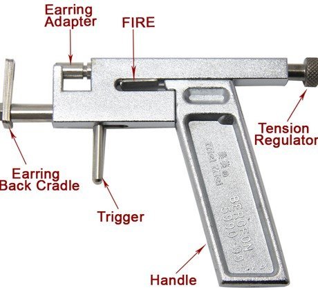 navel piercing gun. piercing gun needle tool,