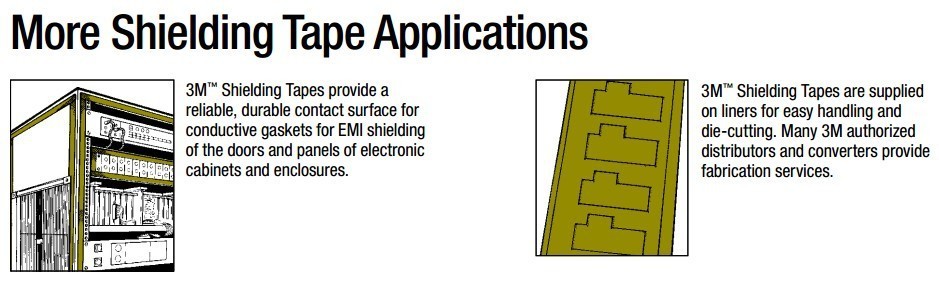 3M EMI Copper Foil Shielding Tape 1181 80011181049 !90B! 3/4" x 54' 1 Roll 