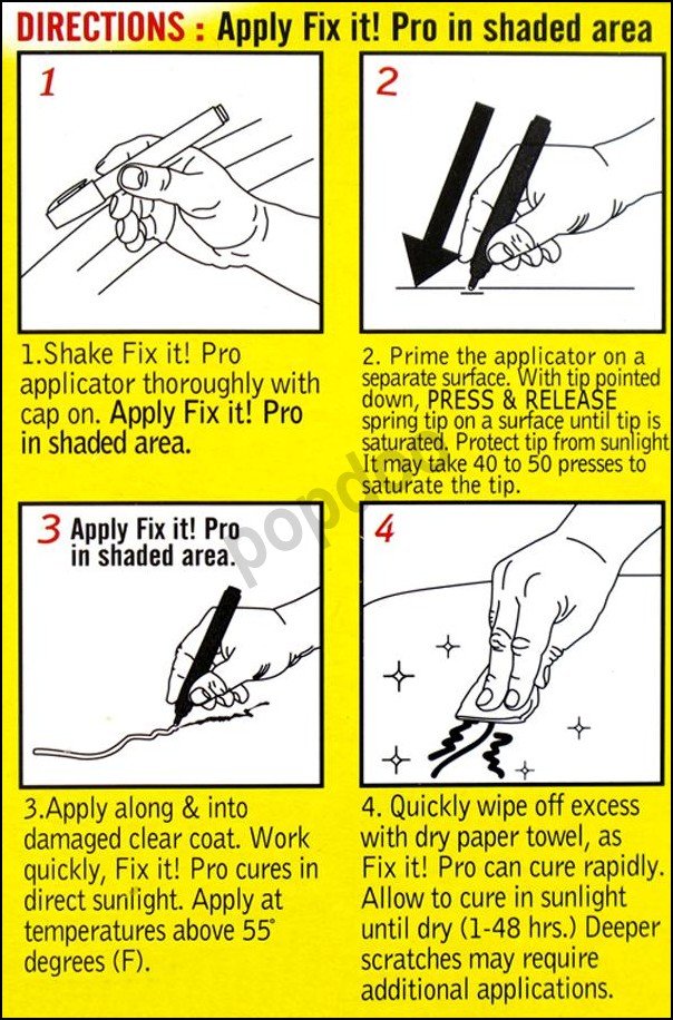 100 pcs/Lot Fix It Pro Clear Car Scratch Repair Pen with PACKING BOX