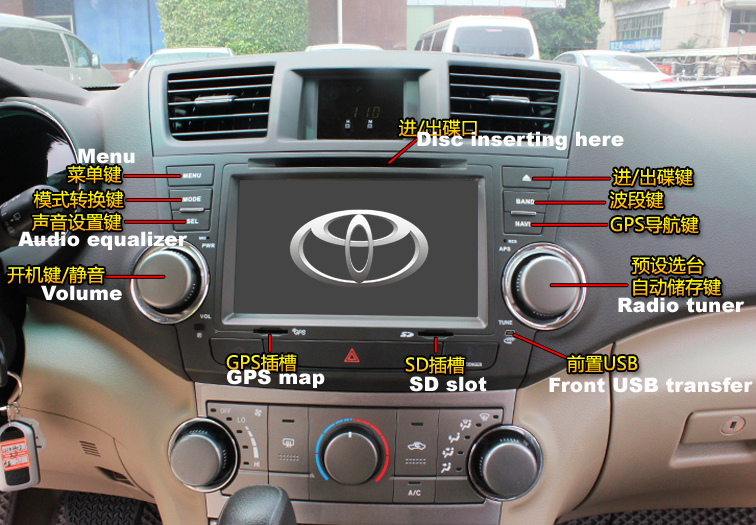 dvd player for toyota highlander 2011 #4