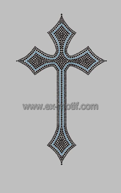 Hot Fix Motif Celtic Cross Design Celtic Cross 1 jpg