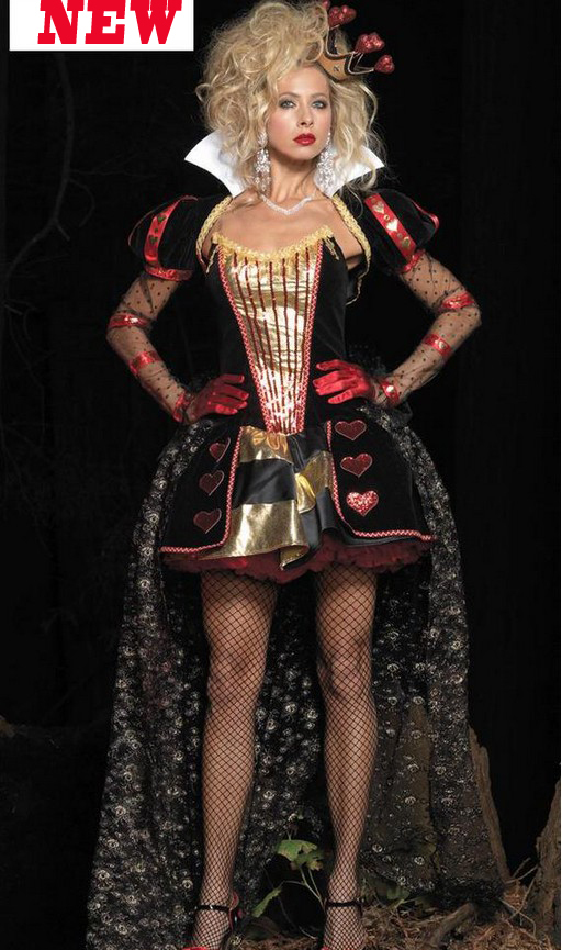 Alice In Wonderland Red Queen Of Hearts Costumes For Women Costume Sexy