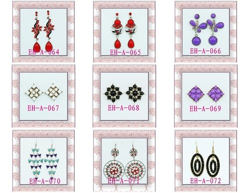 Free shippingresin jewellery designlucky stone earringfleur de lis