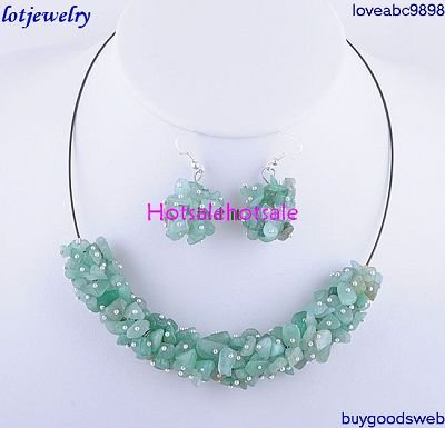 Cheap Jewelry Sets  Women on Wholesale Chiarming Assortd Natural Stone Cluster Beaded Jewelry Sets