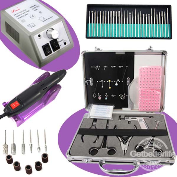 Buy piercing kit, tattoo piercing kit, tattoo kit, Body Piercing Kit with nail drill machine 298 