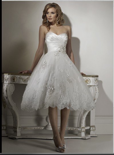 Free shipping MG631 Sweetheart Short Mini Wedding Dresses