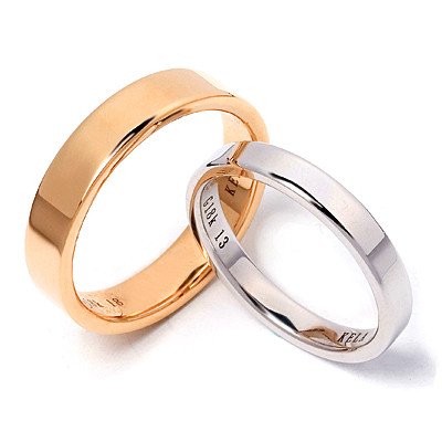 18K Rose Gold Couple Ring Women ring Men ring Wedding ringfree