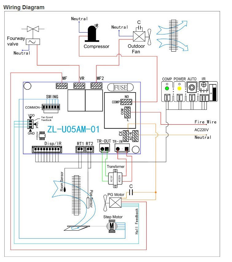 Kd26080579 плата кондиционера схема