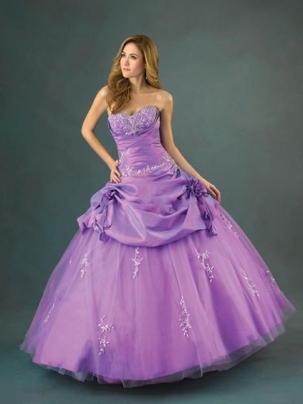 lilac wedding dresses