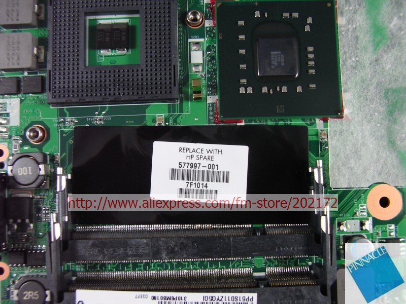 Bargain & Best quality H P G61 C ompaq Presario CQ61 Intel Motherboard 577997-001 DAOOP6MB6D0 60 Days Warranty