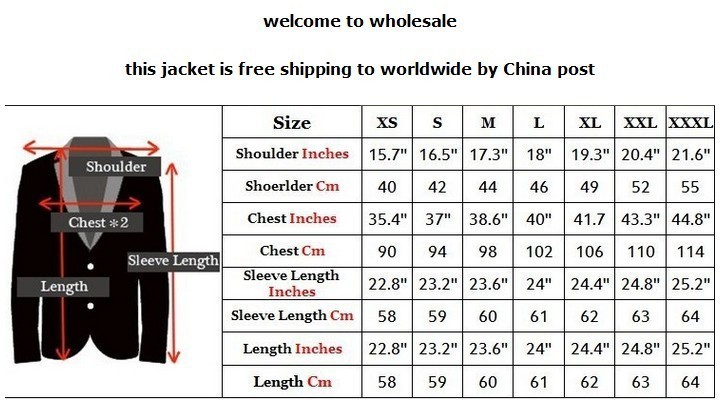 jacket size