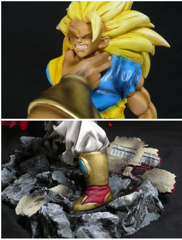 Collectible Dragonball z 13.4" Broly VS Goku resin statue *Cool design