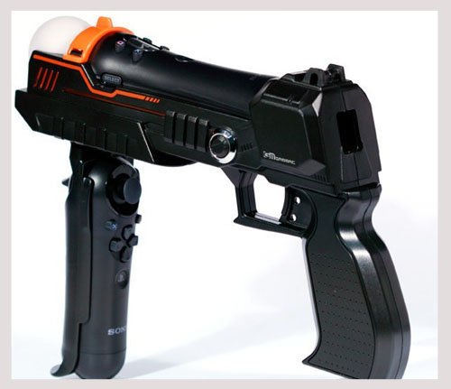 Wholesale FOR PS3 MOVE Submachine Butt of a rifle, gun, light gun. free shipping 2PCS/LOT