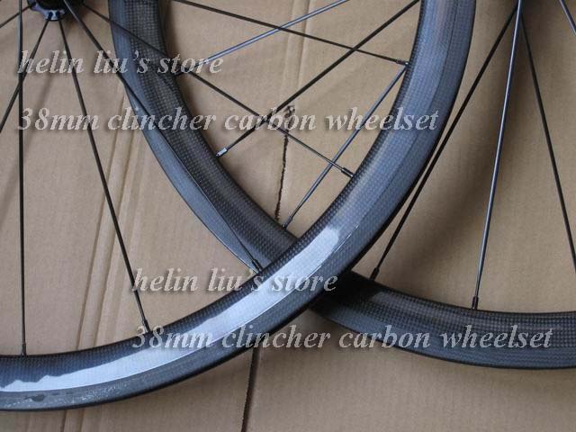 carbon bike wheelset 38mm clincher carbon bicycle wheel  