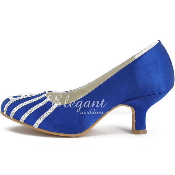 Royal Blue Low Heel Shoes