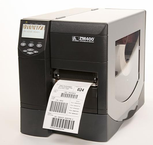 ゼブラzm400( 203dpi) 高- 速度のラベル印刷機/倉庫管理工業用バーコードプリンター問屋・仕入れ・卸・卸売り