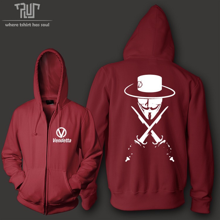 vendetta-wine-red-zip-up-hoodie-front-and-back