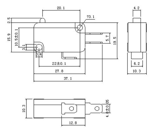 金属プレーンkw-7-11銀接点レバー10.3mm××する27.815.9x3マイクロスイッチは、 サイア- バージェス代替バージェスマイクロスイッチ問屋・仕入れ・卸・卸売り