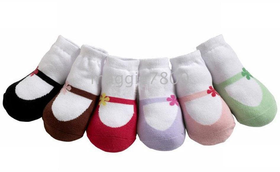 Baby Anti skid Infant Socks Flowers shoes socks girl Stockings baby ...