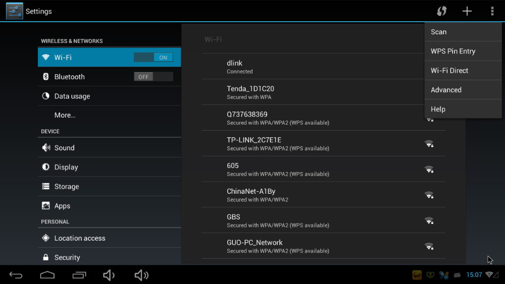 Настройка Android 4.1