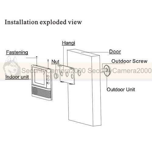 Цифровой видеоглазок дверной - 120 градусов, 2,8-дюймовый ЖК-экран