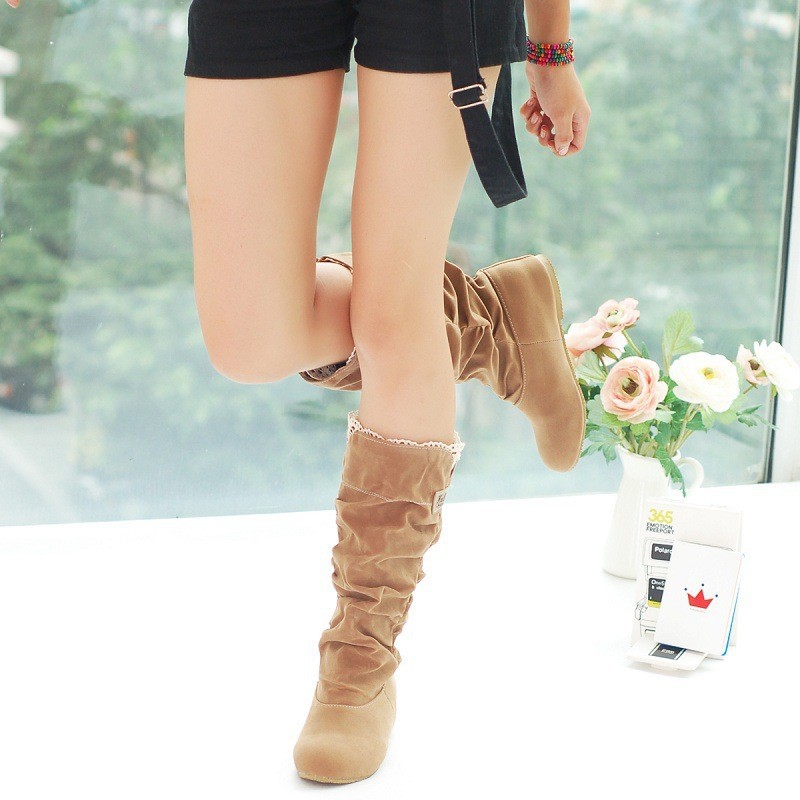 Free Shipping,2013 Newest Winter Woolen Lady Snow Boots,sexy Black