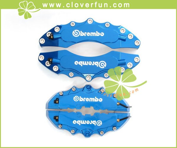 brembo brake covers. 4PCs BLUE Brembo Look 3D Brake