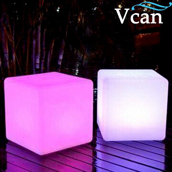 led cube table