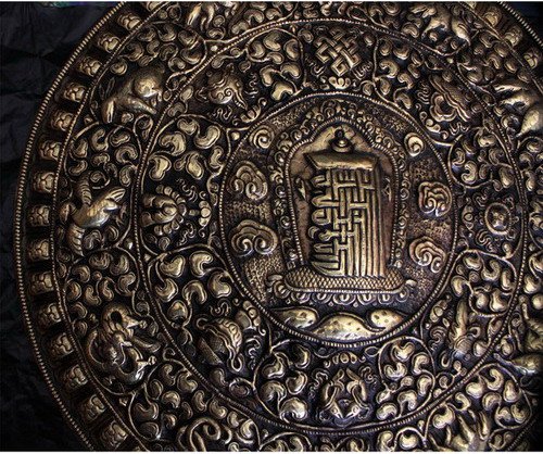HDC0688 Tibetan brass 3D engraving deco ornaments,Buddhist ...