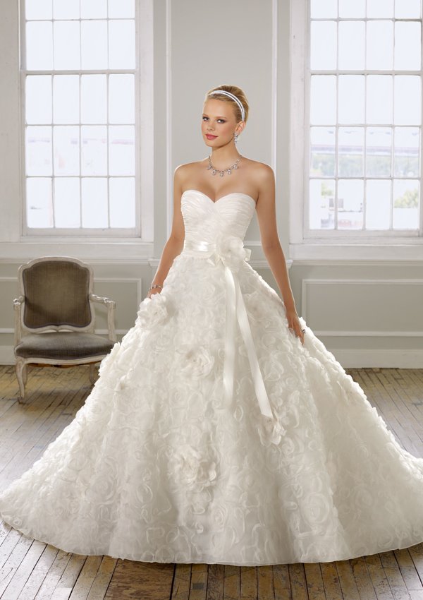 Free Shipping Brand New Sleeveless Satin Tulle Designer Wedding Dresses 