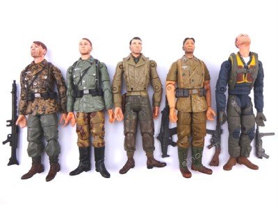 Action Figure Toys 10PCS 21st Century Toys 1:18 The Ultimate Soldier WWII U.S 