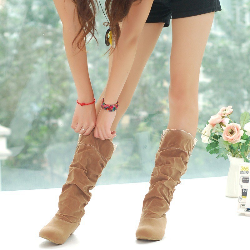 Free Shipping,2013 Newest Winter Woolen Lady Snow Boots,sexy Black
