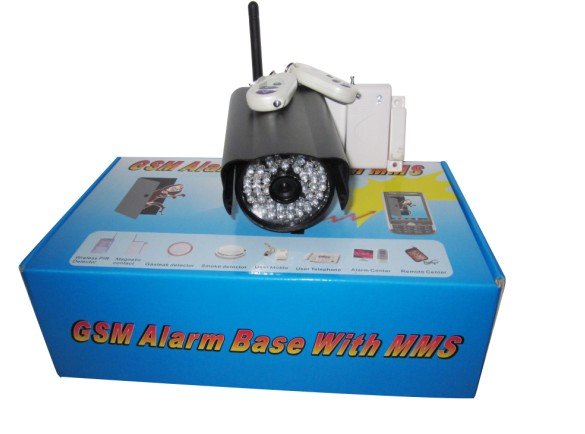 Free Shipping GSM MMS Alarm & GPRS Camera All-in-One Security System,MMS Picture to Mobile, SMS-Phone Call Alert