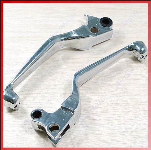 Brake Clutch Levers Fit For Harley Softail Dyna Road King Silver + Free Shipping